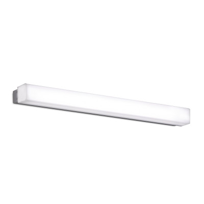 ACB - Badezimmerbeleuchtung - Box AP 59 LED - Badezimmer Wandlampe - Silber / Opal - Diffused ACB - Badezimmerbeleuchtung - Box AP 59 LED - Badezimmer Wandlampe - Silber / Opal - Diffused