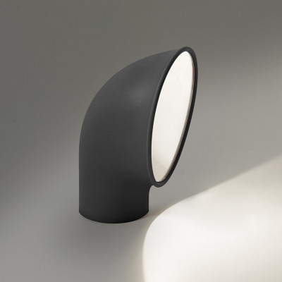 Artemide - Artemide Outdoor - Piroscafo TE LED - Bollard for outdoors - Grey - LS-AR-T081900 - Warm white - 3000 K - Diffused