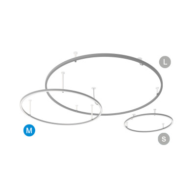 Axolight - Thin - U-Light 120 PL RE LED - Ceiling light modern - Grey - LS-AX-PLUL2120LEDANIN - Warm white - 3000 K - Diffused Axolight - Thin - U-Light 120 PL RE LED - Ceiling light modern - Grey - LS-AX-PLUL2120LEDANIN - Warm white - 3000 K - Diffused