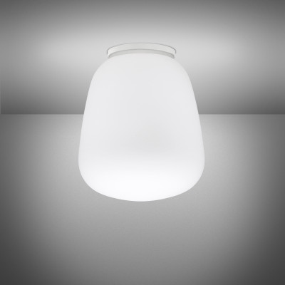 Fabbian - Lumi - Lumi Baka PL LED - LED ceiling light in blown glass - White - LS-FB-F07E11-01 - Warm white - 3000 K - Diffused