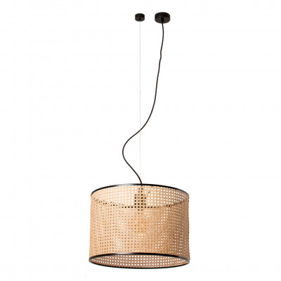 Faro - Indoor - Weave - Mambo SP L rattan - suspension lamp with woven diffuser - Rattan - LS-FR-64314-49