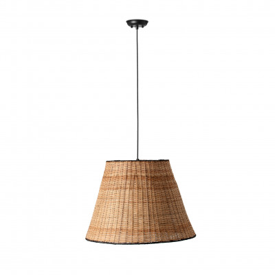 Faro - Indoor - Weave - Sumba SP - Cylinder chandelier - Black/Brown - LS-FR-65134-72 Faro - Indoor - Weave - Sumba SP - Cylinder chandelier - Black/Brown - LS-FR-65134-72