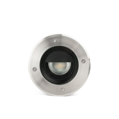 Faro - Outdoor - Tecno - Geiser 180 wallwasher FA LED - Walkable recessed spotlight with diffused optics  - Satin steel - LS-FR-70312 - Warm white - 3000 K - Diffused