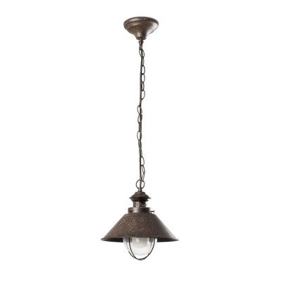 Faro - Outdoor - Nautica - Nautica 1L SP L  - Rustic chandelier for outdoors big - Rust - LS-FR-71139