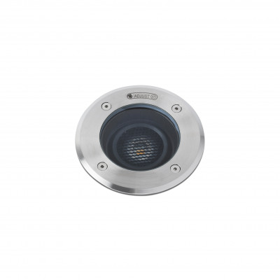 Faro - Outdoor - Tecno - Geiser FA d180 LED - Recessed spotlight directable - Brushed steel - LS-FR-70308 - Warm white - 3000 K - 10°