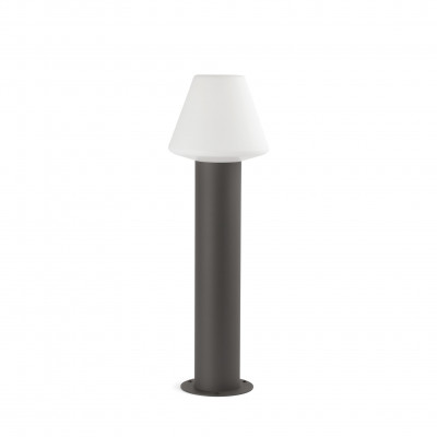 Faro - Outdoor - Tram - Mistu TE Out M - Bollard for outdoors medium - Dark / white chrome - LS-FR-74434B-02 Faro - Outdoor - Tram - Mistu TE Out M - Bollard for outdoors medium - Dark / white chrome - LS-FR-74434B-02