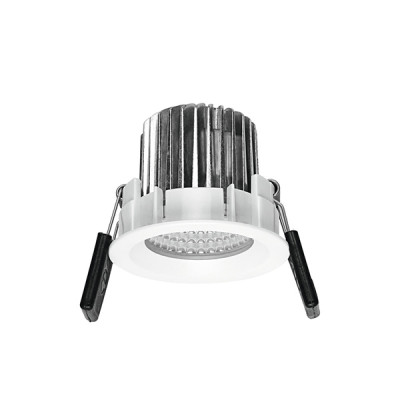 i-LèD Maestro - Cob - Cob44-R arrayLED 7 W 700 mA - Indoor downlight spotlight - White RAL 9003 embossed
