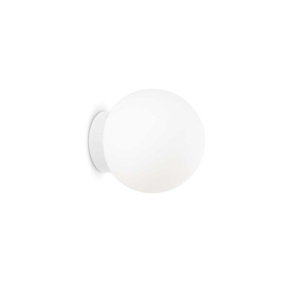Ideal Lux - Eclisse - Mapa AP1 D10 - Small modern wall light - Satin white - LS-IL-310787 Ideal Lux - Eclisse - Mapa AP1 D10 - Small modern wall light - Satin white - LS-IL-310787