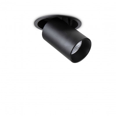Ideal Lux - Downlights - Nova FA 12W - Ceiling spotlight directable - Black - 38°