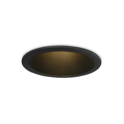 Ideal Lux - Downlights - Tag FA 7W LED - Circle recessed ceiling spotlight - Matt black - 50°