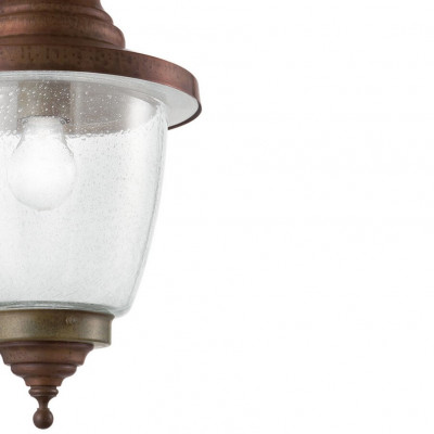 Il fanale - Borgo - Venezia AP S verso il basso - Outdoor brass wall light - Crystal/Copper - LS-IF-248-09-ORT