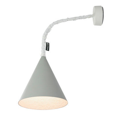 In-es.artdesign - Jazz Stripe - Jazz A Cemento AP - Colored wall lamp - Grey/White - LS-IN-ES040A20G-B