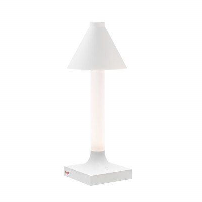 Kartell - Goodnight - Goonight Cap TL - Rechargeable table lamp - Matt white - LS-KA-09562BI - Super warm - 2700 K - Diffused