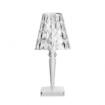Kartell - Table Lights - Big Battery TL - Outdoor design table lamp - Crystal - LS-KA-09475B4 - Super warm - 2700 K - Diffused