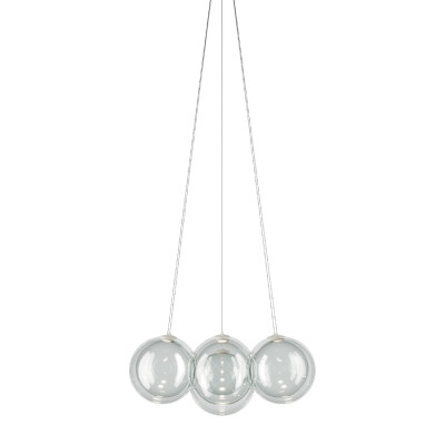Lodes - Random Cloud - Random Cloud 7 Luci 28cm - Bloe glass chandelier - Diffused