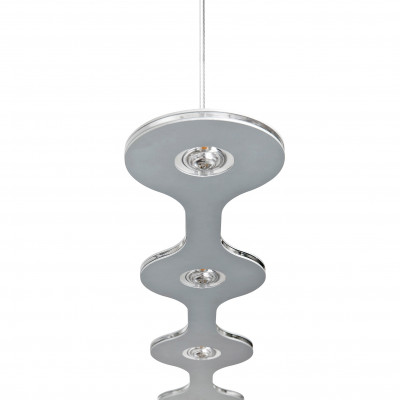 Lumen Center - Flat - Flat 06 SP LED L - LED suspension - Anodized aluminium - Diffused