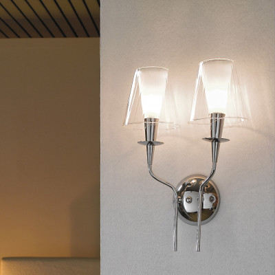 Metal Lux - New Classic - Opera AP 2L - Classic double wall light - Crystal - LS-ML-180-102-42