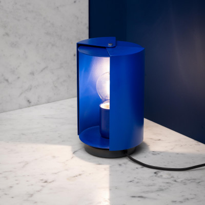 Nemo - Volet - Pivotante à poser TL - Table lamp 50's years style - Blue - LS-NL-PAP-EDB-11