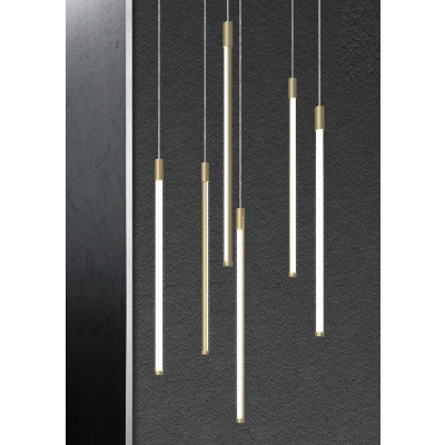 Sikrea - Essentiality - Elia SP 6L - Chandelier modern six light - Gold - Diffused Sikrea - Essentiality - Elia SP 6L - Chandelier modern six light - Gold - Diffused