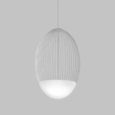 Vistosi - Modern Light - Riketta SP L LED - Design chandelier - Satin white / matt white - LS-VI-RIKETSP000GGGBO-BCSTL221CE - Warm white - 3000 K - Diffused Vistosi - Modern Light - Riketta SP L LED - Design chandelier - Satin white / matt white - LS-VI-RIKETSP000GGGBO-BCSTL221CE - Warm white - 3000 K - Diffused