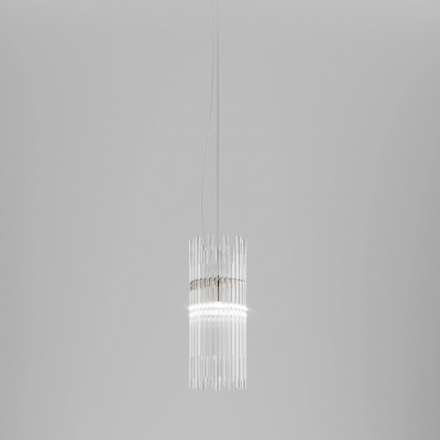 Vistosi - Diamond - Diadema SP 18 BM - Glass design suspension - Crystal/Bronze - LS-VI-DIADESPB--M00BS-CR--E271CE Vistosi - Diamond - Diadema SP 18 BM - Glass design suspension - Crystal/Bronze - LS-VI-DIADESPB--M00BS-CR--E271CE