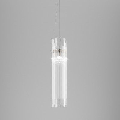 Vistosi - Diamond - Diadema SP 18 CM - Chandelier with glass diffusor - Crystal/Bronze - LS-VI-DIADESPC--M00BS-CR--E271CE Vistosi - Diamond - Diadema SP 18 CM - Chandelier with glass diffusor - Crystal/Bronze - LS-VI-DIADESPC--M00BS-CR--E271CE