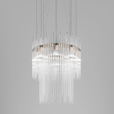 Vistosi - Diamond - Diadema SP 60 B - Design chandelier - Gold - LS-VI-DIADESP60-B00BS-CR--E271CE Vistosi - Diamond - Diadema SP 60 B - Design chandelier - Gold - LS-VI-DIADESP60-B00BS-CR--E271CE