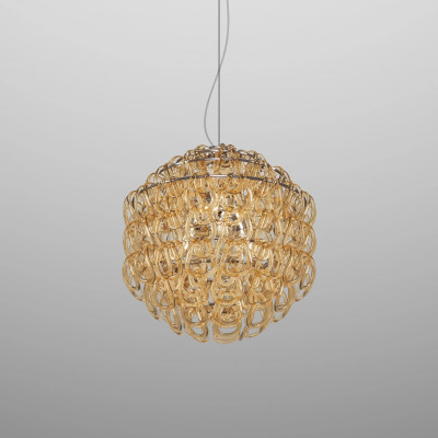 Vistosi - Giogali - Giogali SP 50 - Design chandelier - Amber - LS-VI-GIOGASP50-000CR-CRAME271CE