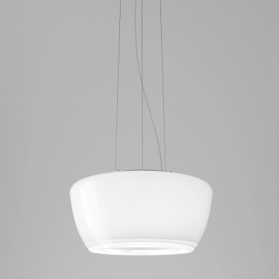 Vistosi - Implode - Implode SP 50 LED - Chandelier minimal style - White - LS-VI-IMPLOSP50-0OOBC-BCCRL331CE - Warm white - 3000 K - Diffused Vistosi - Implode - Implode SP 50 LED - Chandelier minimal style - White - LS-VI-IMPLOSP50-0OOBC-BCCRL331CE - Warm white - 3000 K - Diffused