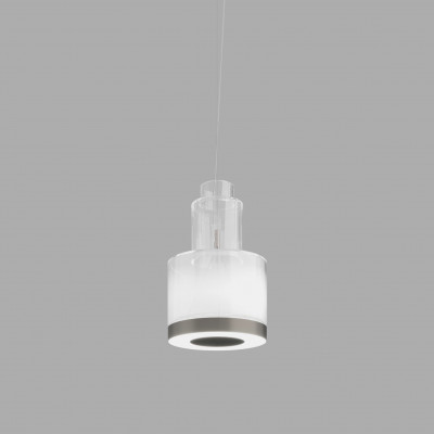 Vistosi - Retrò - Medea SP2 LED - Bloe glass chandelier - Matt White - Diffused