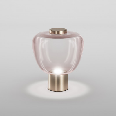 Vistosi - Riflesso - Riflesso TL 3 LED - Blown Glass Table Lamp - Amethyst/Gold - Diffused Vistosi - Riflesso - Riflesso TL 3 LED - Blown Glass Table Lamp - Amethyst/Gold - Diffused