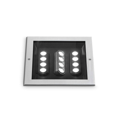 Ideal Lux - Garden - Taurus Accent Square D21 FA - Spot encastrable orientable carré - Acier - LS-IL-325712 - Blanc chaud - 3000 K - 27° Ideal Lux - Garden - Taurus Accent Square D21 FA - Spot encastrable orientable carré - Acier - LS-IL-325712 - Blanc chaud - 3000 K - 27°
