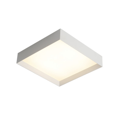 ACB - Lampade moderne - Munich 40 PL LED - Plafoniera quadrata piccola - Bianco - Bianco caldo - 3000 K - 120°
