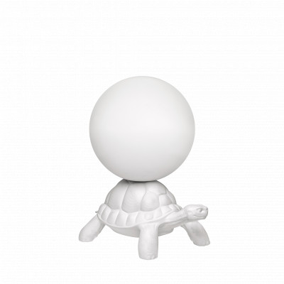 Qeeboo - Animals  - Turtle Carry Battery LED TE - Lampada trasportabile - Bianco - LS-QB-36006WH - Bianco naturale - 4000 K - Diffusa
